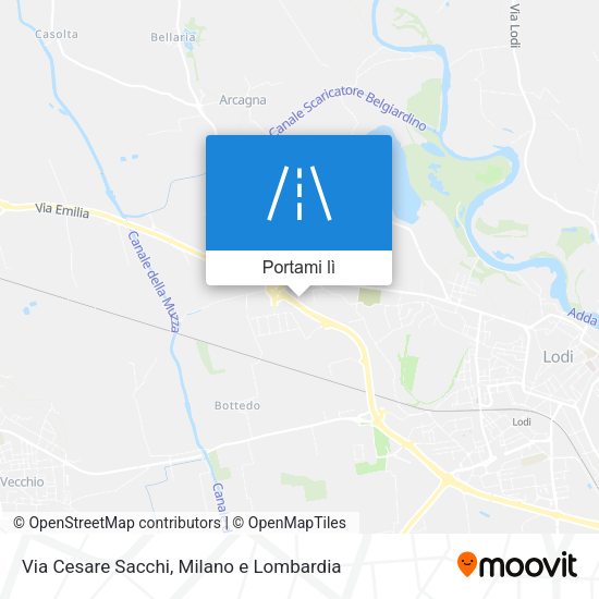 Mappa Via Cesare Sacchi