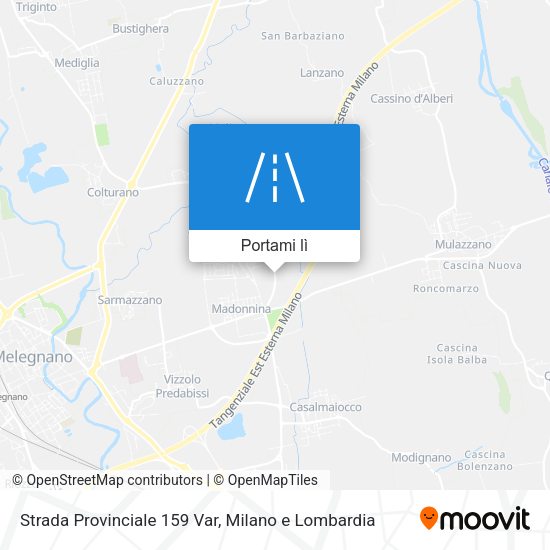 Mappa Strada Provinciale 159 Var