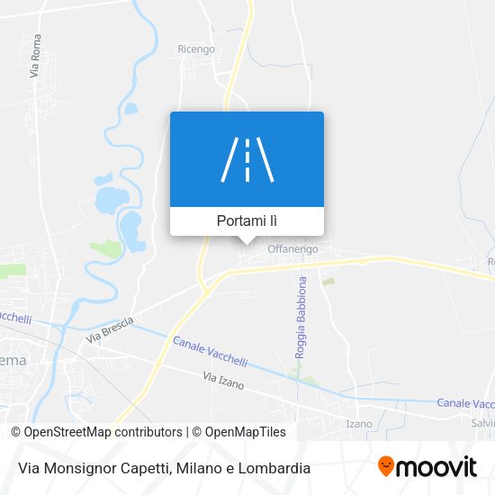 Mappa Via Monsignor Capetti