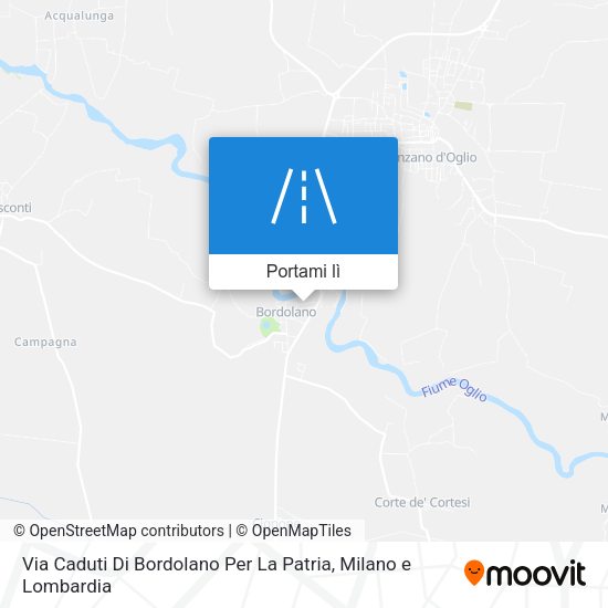 Mappa Via Caduti Di Bordolano Per La Patria