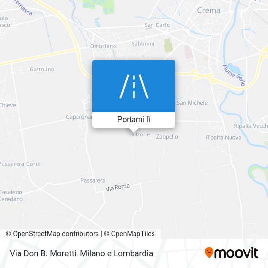 Mappa Via Don B. Moretti