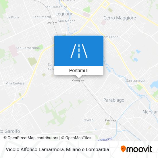 Mappa Vicolo Alfonso Lamarmora