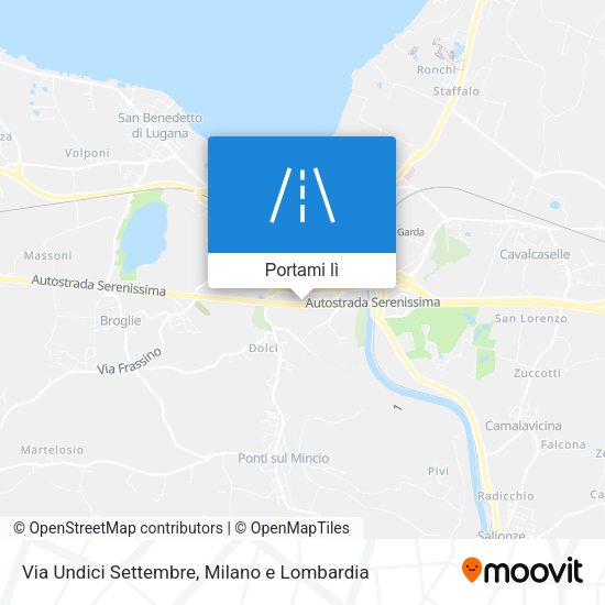 Mappa Via Undici Settembre