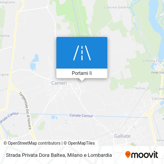 Mappa Strada Privata Dora Baltea