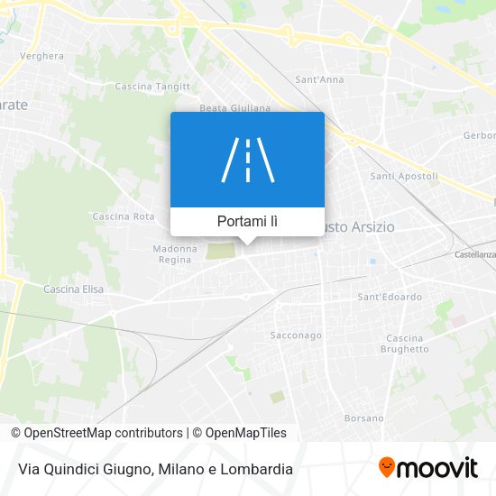 Mappa Via Quindici Giugno