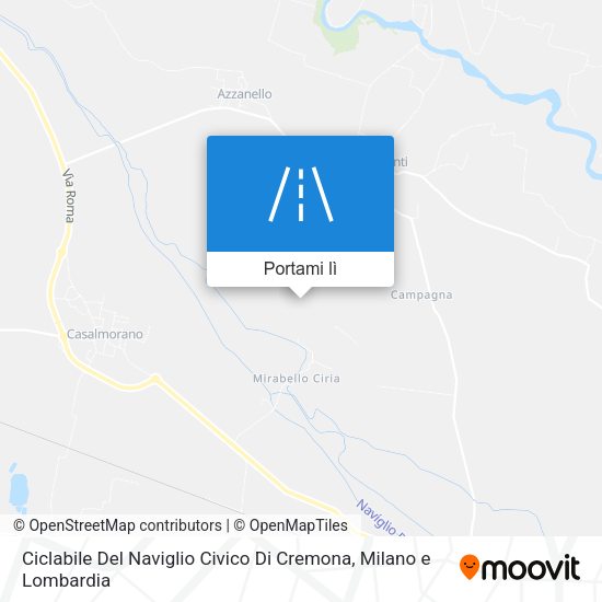 Mappa Ciclabile Del Naviglio Civico Di Cremona