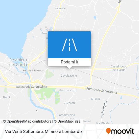 Mappa Via Venti Settembre