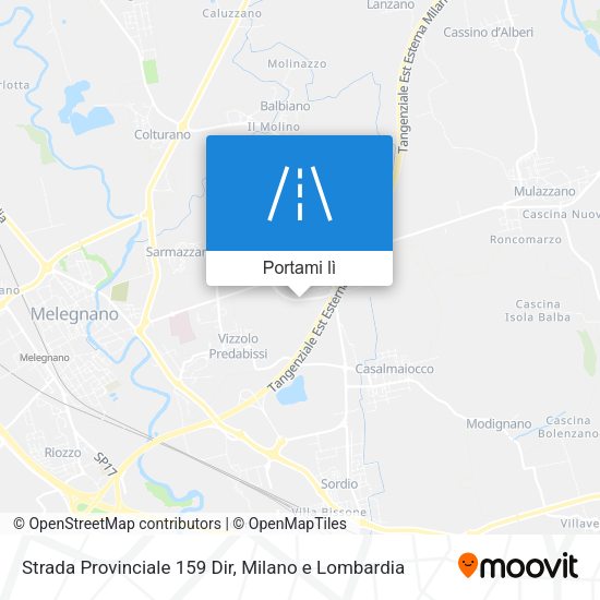 Mappa Strada Provinciale 159 Dir