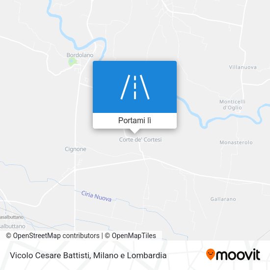 Mappa Vicolo Cesare Battisti