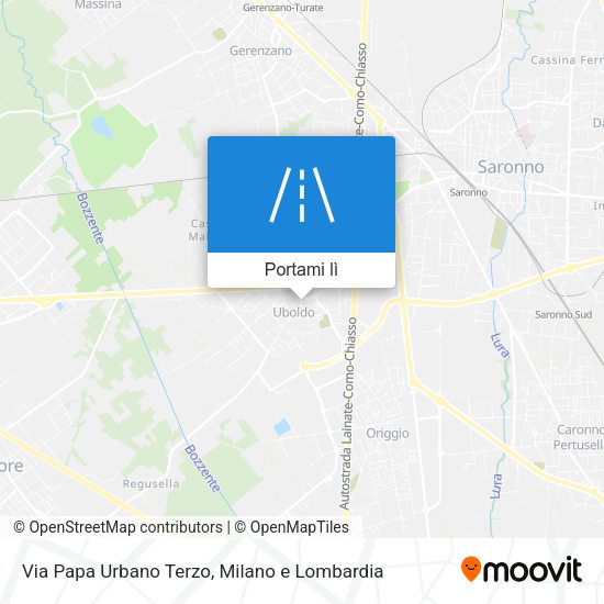 Mappa Via Papa Urbano Terzo