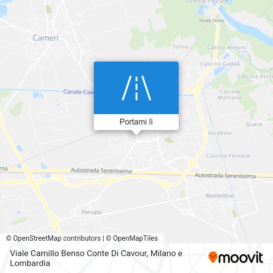 Mappa Viale Camillo Benso Conte Di Cavour