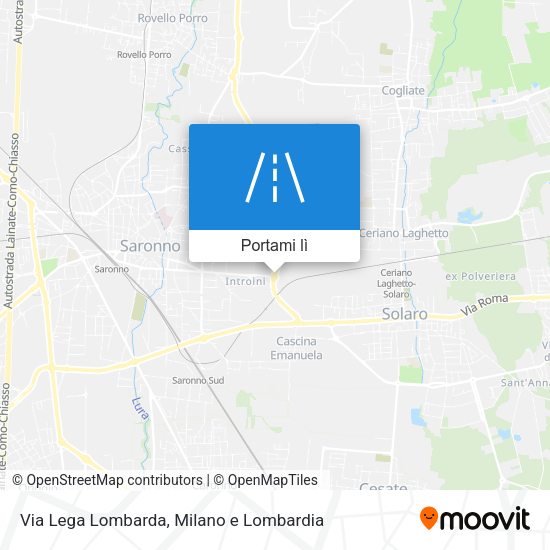 Mappa Via Lega Lombarda