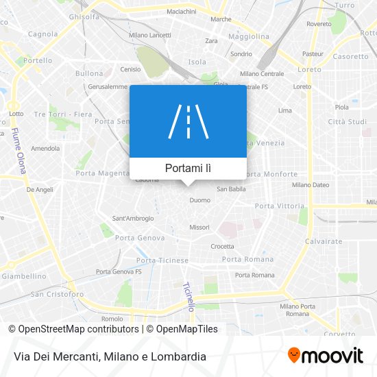 Mappa Via Dei Mercanti