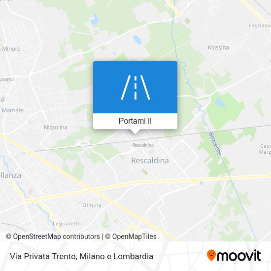 Mappa Via Privata Trento