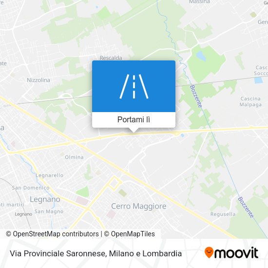 Mappa Via Provinciale Saronnese