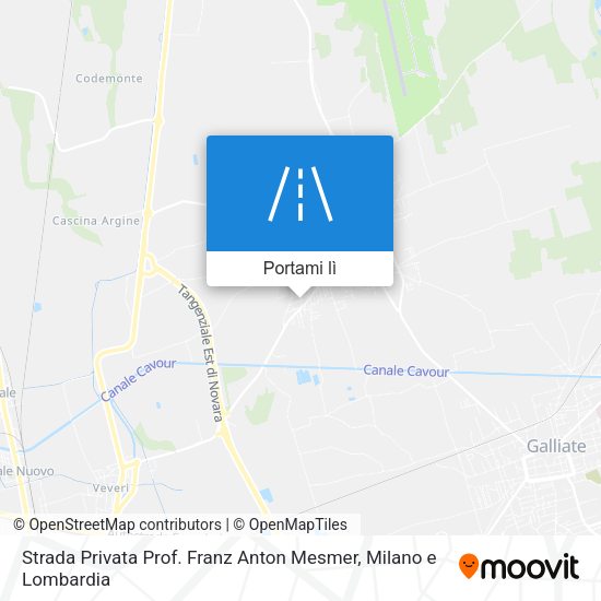 Mappa Strada Privata Prof. Franz Anton Mesmer