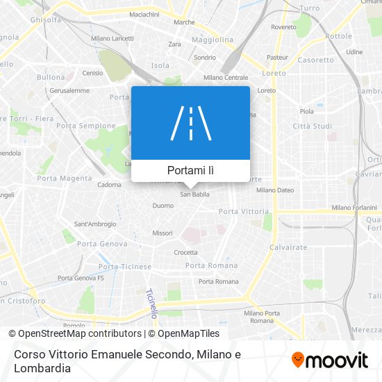 Mappa Corso Vittorio Emanuele Secondo