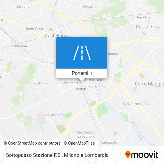 Mappa Sottopasso Stazione F.S.