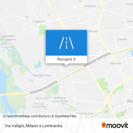 Mappa Via Valigio