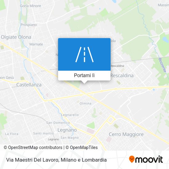 Mappa Via Maestri Del Lavoro