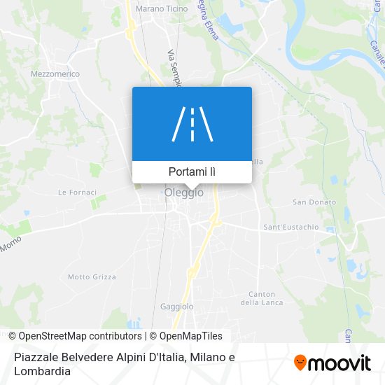 Mappa Piazzale Belvedere Alpini D'Italia