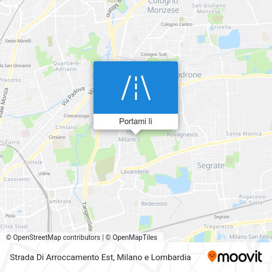 Mappa Strada Di Arroccamento Est