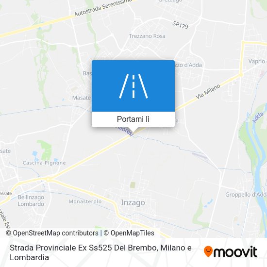 Mappa Strada Provinciale Ex Ss525 Del Brembo