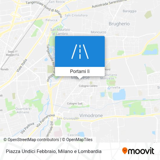 Mappa Piazza Undici Febbraio