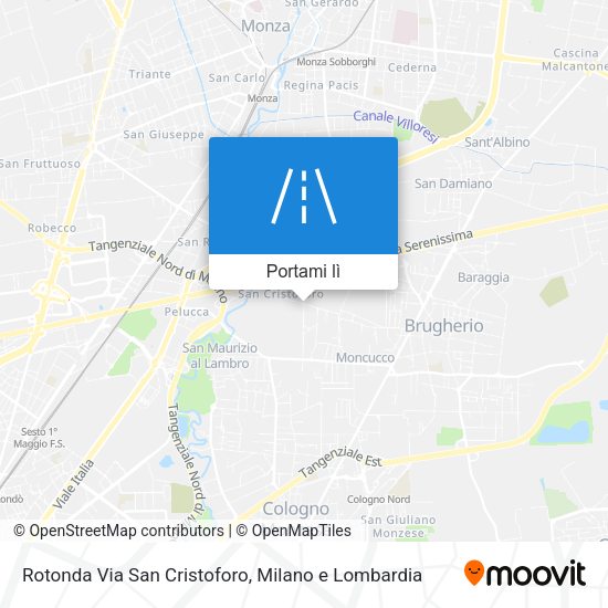 Mappa Rotonda Via San Cristoforo