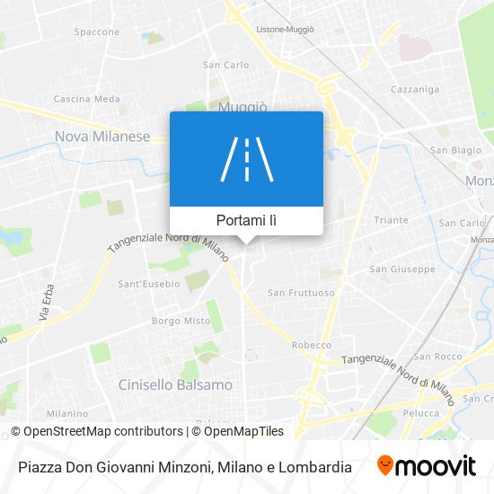 Mappa Piazza Don Giovanni Minzoni