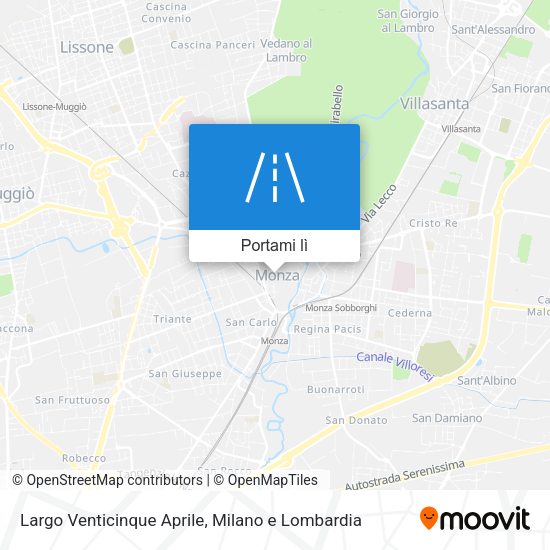 Mappa Largo Venticinque Aprile