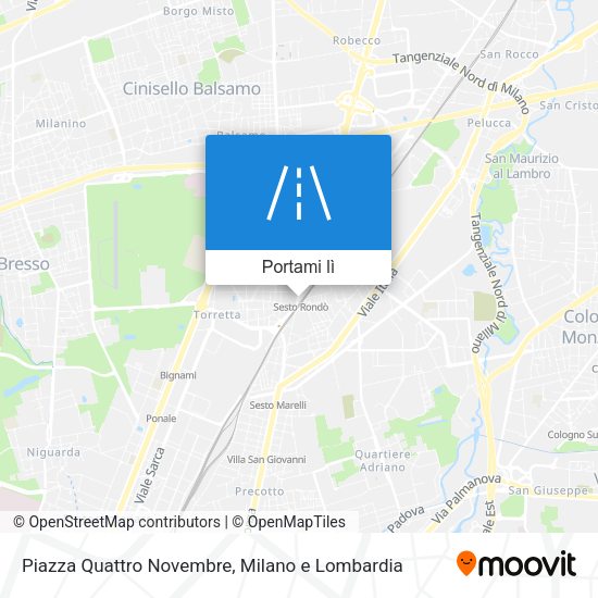 Mappa Piazza Quattro Novembre