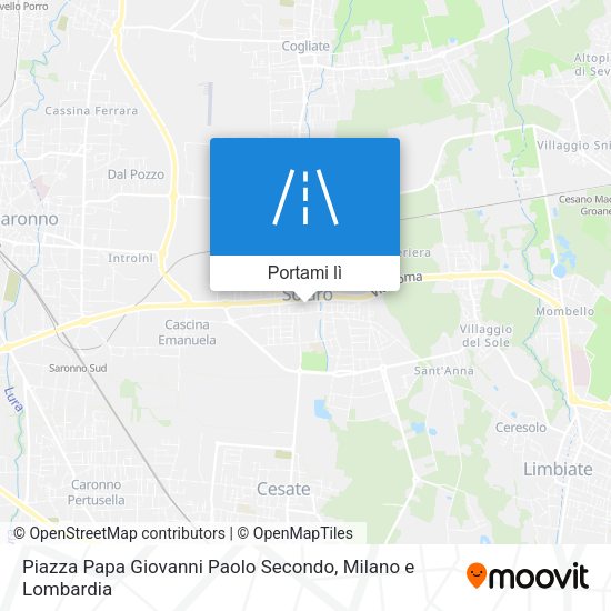Mappa Piazza Papa Giovanni Paolo Secondo