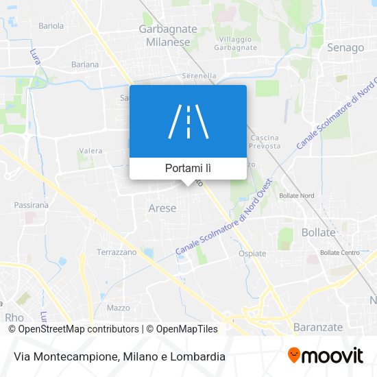 Mappa Via Montecampione