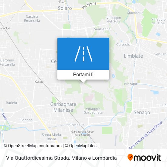 Mappa Via Quattordicesima Strada