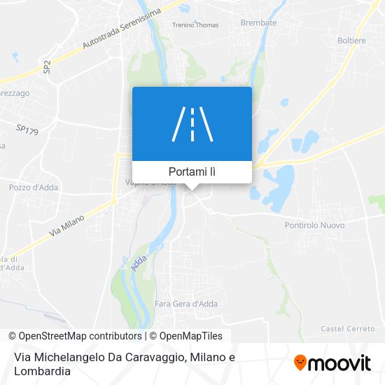 Mappa Via Michelangelo Da Caravaggio
