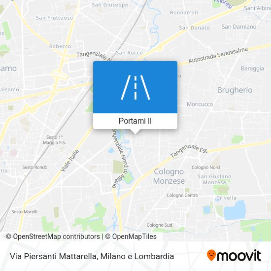 Mappa Via Piersanti Mattarella