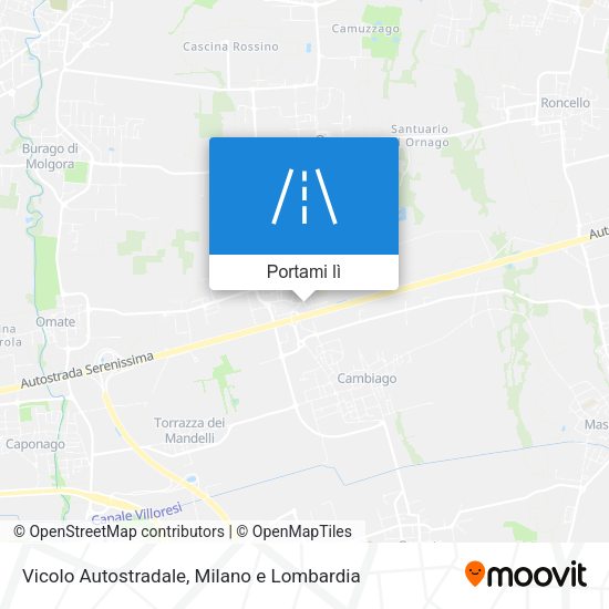 Mappa Vicolo Autostradale