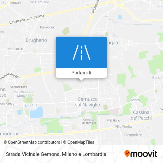Mappa Strada Vicinale Gemona
