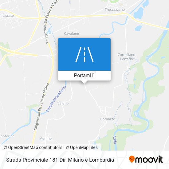 Mappa Strada Provinciale 181 Dir