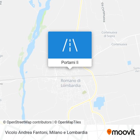Mappa Vicolo Andrea Fantoni