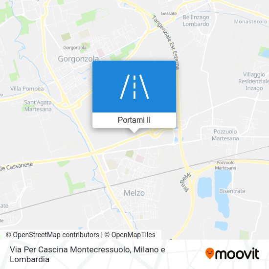 Mappa Via Per Cascina Montecressuolo