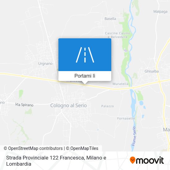 Mappa Strada Provinciale 122 Francesca