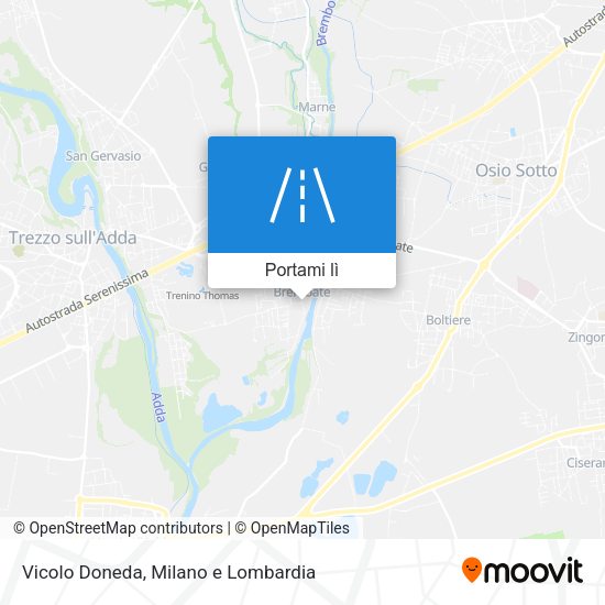 Mappa Vicolo Doneda