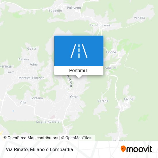 Mappa Via Rinato