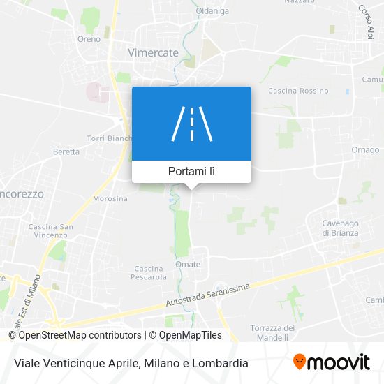 Mappa Viale Venticinque Aprile