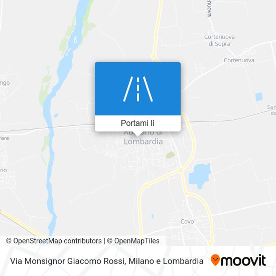 Mappa Via Monsignor Giacomo Rossi
