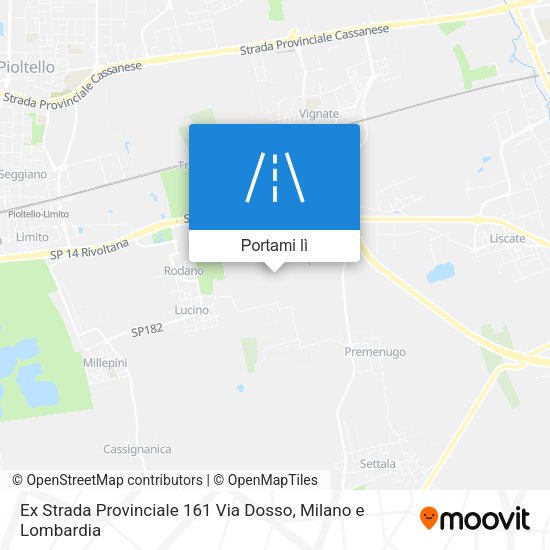 Mappa Ex Strada Provinciale 161 Via Dosso