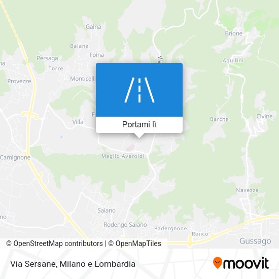 Mappa Via Sersane