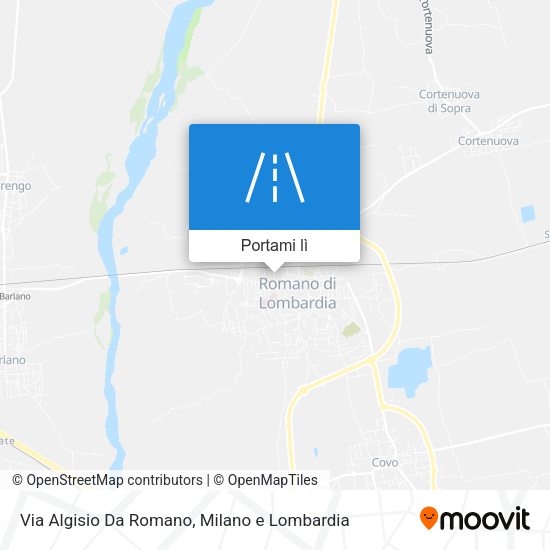 Mappa Via Algisio Da Romano
